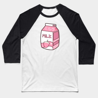 Kawaii Strawberry Milk Box Baseball T-Shirt